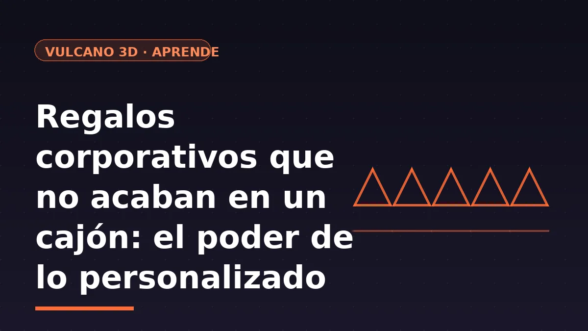 Regalos corporativos personalizados impresos en 3D