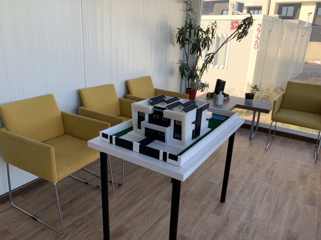 Maqueta arquitectónica impresa en 3D para edificios y espacios urbanos