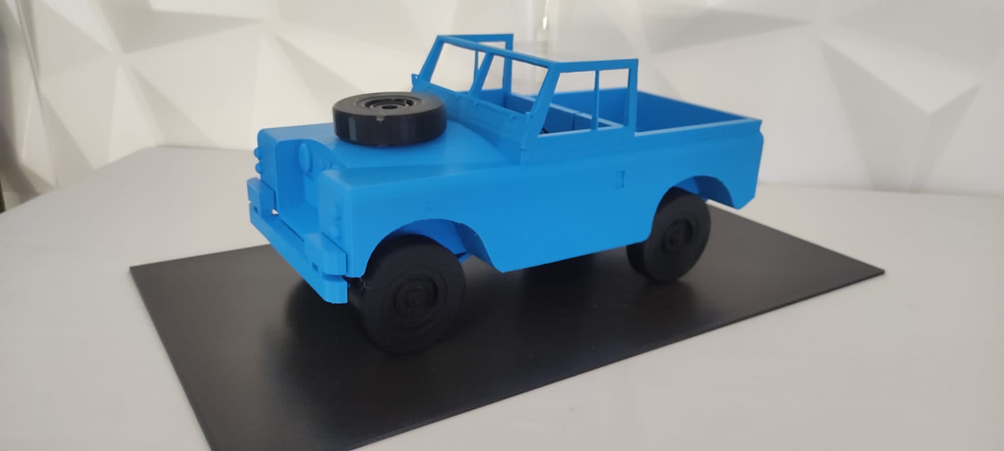 Land Rover azul coleccionista regalo